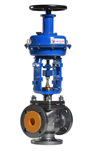 Клапан стальной регулирующий смесительный трехходовой 27с647нж DN200